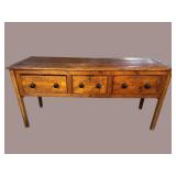 EARLY 19TH CENTURY PEGGED PINE HUNTBOARD