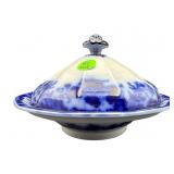 ANTIQUE ORIENTAL STONE J & G ALCOCK FLOW BLUE