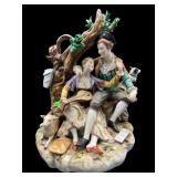 ANTIQUE SCHIERHOLZ PORCELAIN COURTSHIP SCULPTURE