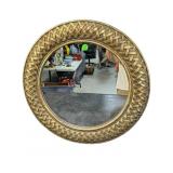 DECORATIVE WOVEN CIRCLE WALL MIRROR