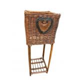 CANE AND BAMBOO PLANT STAND