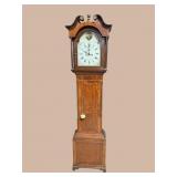 ANTIQUE OAK TALL CASE CLOCK