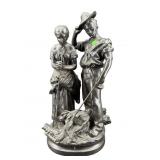 AMERICAN MADE FRANCASE BRONZE DOUBLE FIGURE