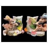 LOT OF 2 1995 FITZ AND FLOYD THANKSGIVING PAINT