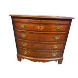 LEXINGTON INLAID BOW FRONT BACHELORS CHEST