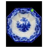 ORIENTAL STONE ANTIQUE FLOW BLUE PORCELAIN