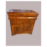 19TH CENTURY FLAME MAHOGANY WASH STAND