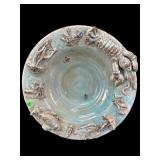 VERY LARGE TUSCANY ITALY SEA LIFE POTTERY BOWL
