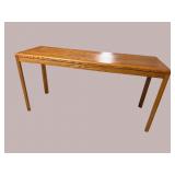 MODERN OAK CONSOLE TABLE