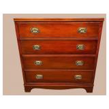 MAHOGANY 4 DRAWER CHEST