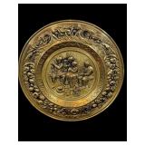 LARGE THIN BRASS METAL WALL HANGING