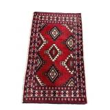 3 FT 4 IN X 2 FT HANDMADE PERSIAN PRAYER RUG