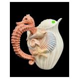 1991 FITZ AND FLOYD SEAHORSE PITCHER