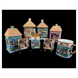 8 PC CERTIFIED INTERNATIONAL VILLAGE CANISTER SET