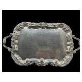 SILVER PLATE SERVING TRAY
