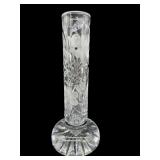 ANTIQUE CUT CRYSTAL BUD VASE
