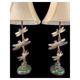 2 DRAGONFLY DECORATOR LAMPS