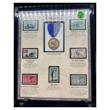 THE CIVIL WAR COLLECTION STAMPS AND METAL