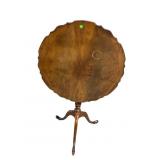 MAHOGANY TILT TOP PIE CRUST TABLE