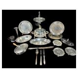 SILVERPLATE LOT OF SERVING DISHES