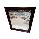 LARGE MAHOGANY OGEE STYLE MIRROR