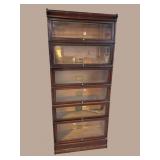GLOBE WERNICKE MAHOGANY 6 STACK BOOKCASE