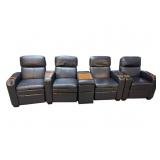 LA-Z-BOY 4 SECTION MEDIA ROOM RECLINERS