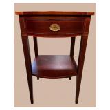 MAHOGANY INLAID 1 DRAWER STAND