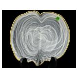 VIETRI SWIRL ART GLASS SERVING DISH