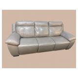 NATUZZI EDITIONS LEATHER ELECTRIC RECLINING SOFA
