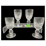 SET OF 4 WATERFORD CRYSTAL COLLEEN SHORT STEM