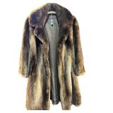 LADIES LONG FUR COAT