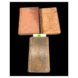 3 PC LOT OF ANTIQUE BOOKS