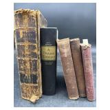 5 PC LOT OF ANTIQUE HISTORICAL RELATED BOOKS