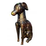 WOOD CARVED DOG