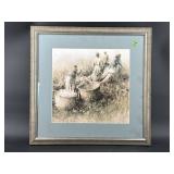 THE SHARECROPPERS BY HUBERT SHUPTRINE PRINT IN