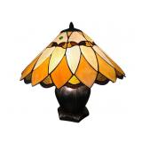 TIFFANY STYLE 2 LIGHT TABLE LAMP