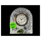 SMALL WATERFORD CRYSTAL QUARTZ DESK CLOCK