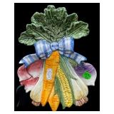 1995 FITZ AND FLOYD VEGETABLE BOWQUET CANAPE/WALL