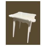SCALLOPED EDGE DISTRESSED PAINTED CENTER TABLE