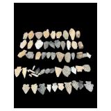 LARGE LOT STONE ARROWHEADS