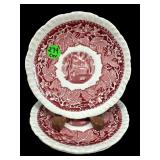 LOT OF 3 MASONS VISTA IRONSTONE CHINA SAUCERS