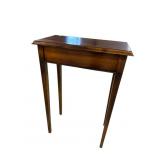 CHERRY TAPERED LEG CONSOLE TABLE