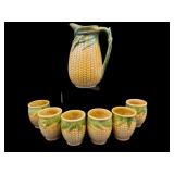 GRIFFIN SMITH & HILL ETRUSCAN MAJOLICA 7 PC LOT