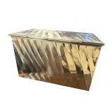 BRASS ADORNED KINDLING BOX