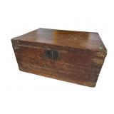 ANTIQUE ORIENTAL ELM WOOD CHEST