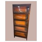 LUNDSTROM 5 STACK MAHOGANY BOOKCASE