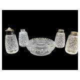 5 PC CRYSTAL LOT WATERFORD AND PRINCESS HOUSE