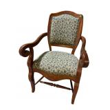 HICKORY CHAIR CO. CHERRY OPEN ARM CHAIR