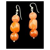 DESIGNER JAY KING STERLING CARNELIAN DANGLE